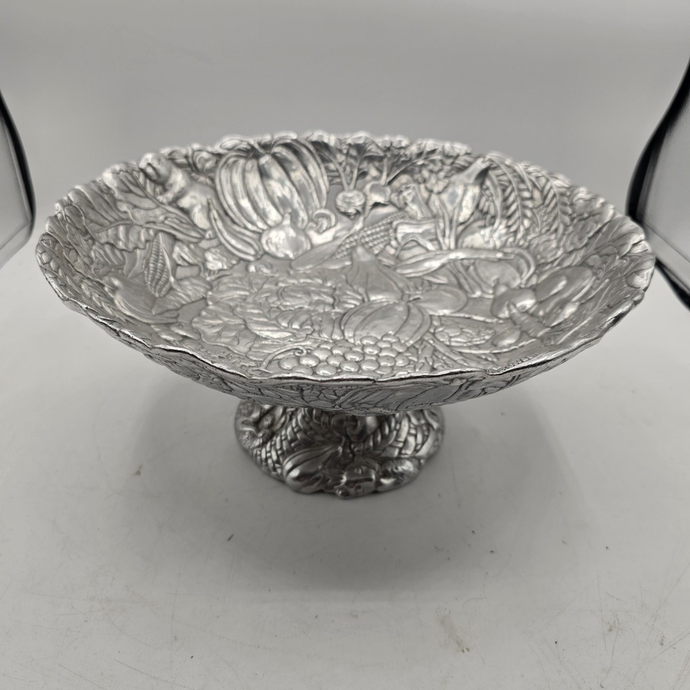Vintage Authur Court Large Pedestal Bowl 11 3/8"
